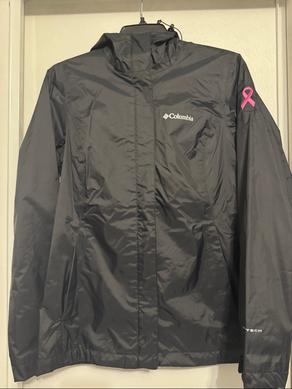 Columbia Women's XS Omni-Tech Cancer Awareness Black Jacket *Make Offer*